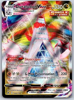 Duraludon VMAX 104/159 Holo VMAX Rare Crown Zenith Pokemon Near Mint - Image 1