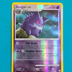 Pokemon TCG Diamond & Pearl Gengar 27/130 Reverse Holo Rare 110 HP English 2007 - Image 4