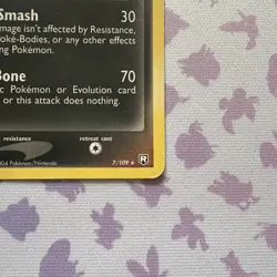 Dark Marowak Non-Holo Rare NM 7/109 EX Team Rocket Returns Pokemon - Image 5