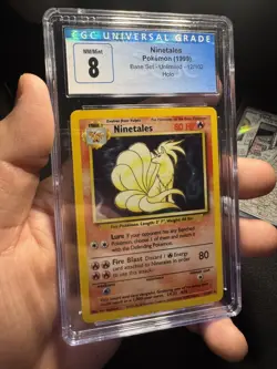 1999 Ninetails Holo Rare Base Set Unlimited 12/102 Pokemon TCG CGC 8 NM/Mint - Image 1