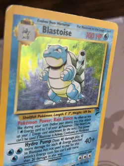 Pokemon TCG Blastoise Holo Unlimited Rare Base Set 2/102 Excellent Condition - Image 4