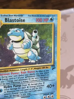 Pokemon TCG Blastoise Holo Unlimited Rare Base Set 2/102 Excellent Condition - Image 5