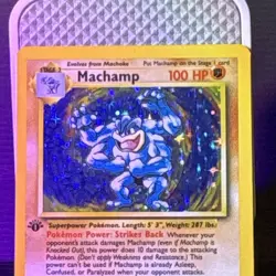 Wizards of the Coast 1st Edition Machamp Base Set 8/102 Holo Rare (1999) - Image 2