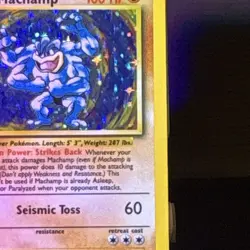 Wizards of the Coast 1st Edition Machamp Base Set 8/102 Holo Rare (1999) - Image 5