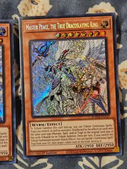Master Peace, the True Dracoslaying King x3 - Secret Rare - BLMM Yugioh - Image 4