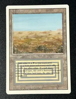 Magic the Gathering Scrubland Revised Edition Regular Rare ENG Jesper Myrfors - Image 1