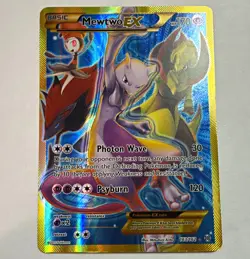 Pokemon TCG Mewtwo EX 163/162 XY Breakthrough Secret Rare Full Art Holo Eng - Image 1