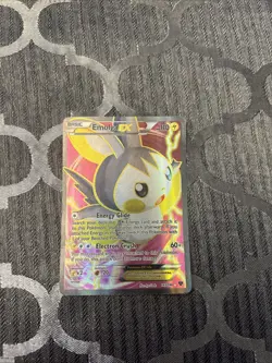 Emolga EX 143/146 XY Full Art Ultra Rare Holo Pokemon Card MP - Image 1