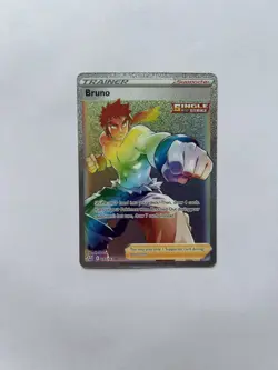 Bruno 172/163 Battle Styles NM Full Art Secret Rainbow Rare Pokemon Card - Image 1