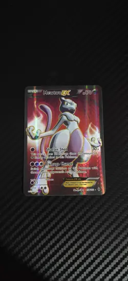 Pokemon Mewtwo EX Full Art TCG XY Breakthrough Card 158/162 - Image 1
