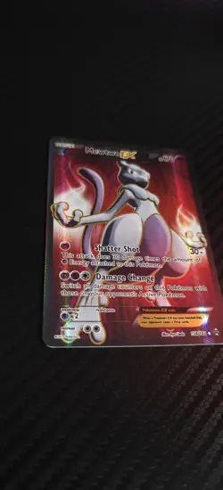 Pokemon Mewtwo EX Full Art TCG XY Breakthrough Card 158/162 - Image 2