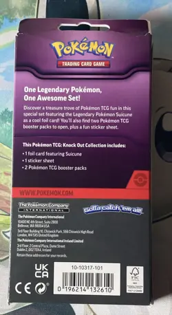 Pokemon TCG : Knock Out Collection [Suicune] : 2 Booster Packs : 1 Foil - Sealed - Image 3
