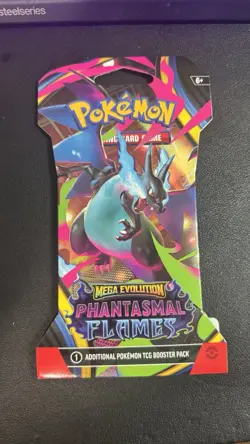 Pokemon TCG: Mega Evolution - Phantasmal Flames Sleeved Booster Pack - Image 1
