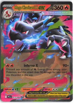 Mega Charizard X ex 013/094 Double Rare Phantasmal Flames Pokemon NM - Image 1