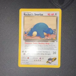 Pokemon TCG Rocket's Snorlax 33/132 Gym Heroes Regular Rare 90 HP ENG 2000 - Image 4