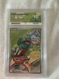 Bulbasaur 037 Black Star Promo First Partner Illustration Ace 10 Pokemon Card - Image 1