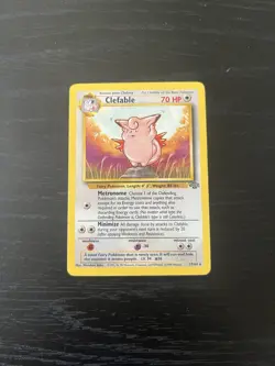 Clefable 17/64 Jungle Set Non Holo Rare Pokemon Card Wotc - Image 1
