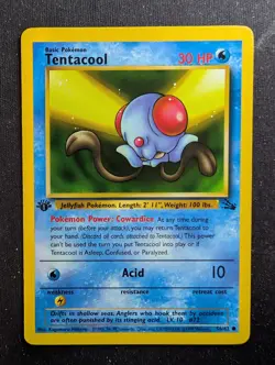 Tentacool - 56/62 Common 1st Edition - Fossil (Pokemon) - Image 1
