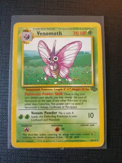 Venomoth 29/64 Jungle Set Old Rare Pokemon Card 1999 - Image 1