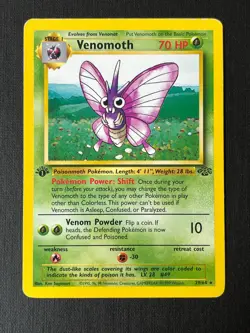 1999 Venomoth 29/64 First Edition Rare Pokemon Card - Jungle Set - Image 2