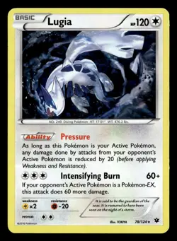Lugia 78/124 Cracked Ice Holo Rare Deck Fates Collide Exclusives Pokemon Card - Image 2
