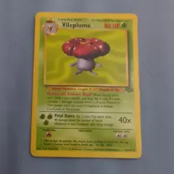 Vileplume 31/64 Non Holo Jungle Set Rare Pokemon Card WOTC Played - Image 1