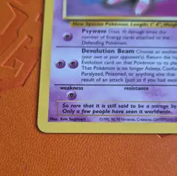 Wotc Promo Pokemon TCG Mew 08/53 EN Regular Promo Basic HP 50 - Image 5