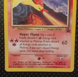 Pokemon TCG Moltres 21 Wotc Promo Promo Regular English 2000 70 HP Basic - Image 3