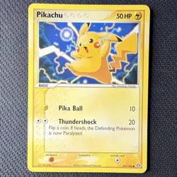 Nintendo Pokemon TCG Pikachu 60/106 Emerald 2005 English Common 50 HP Basic - Image 1