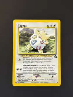 Wizards Pokemon TCG Togepi 30/53 Wotc Promo Regular Promo HP30 English - Image 1