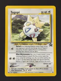 Wizards Pokemon TCG Togepi 30/53 Wotc Promo Regular Promo HP30 English - Image 2