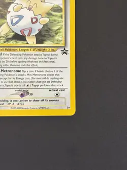 Wizards Pokemon TCG Togepi 30/53 Wotc Promo Regular Promo HP30 English - Image 5