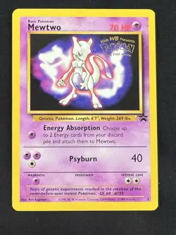 Pokemon TCG Mewtwo Movie Promo Wotc Promo Holo English 1999 Basic 70 HP 03/53 - Image 1