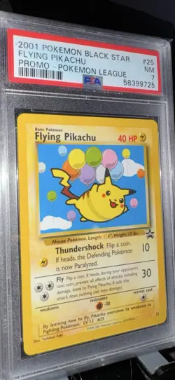 PSA 7 2001 Pokemon TCG Wotc Promo Flying Pikachu 25/53 English Regular - Image 1
