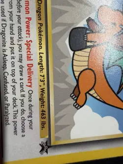 Dragonite Movie Promo 05/53 Wotc Promo 90 HP Regular Pokemon Card, English 1999 - Image 3
