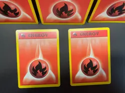 Lot of 5 - FIRE ENERGY - 98/102 - Base Set - Pokemon Card - LP - Image 3