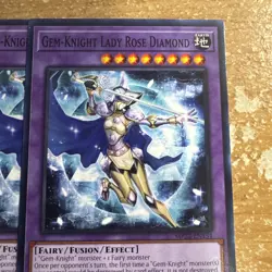 🔥 3x Yugioh! Gem-Knight Lady Rose Diamond MP23-EN134 COMMON NM 1ST ED PLAYSET - Image 2