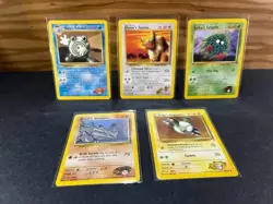 Pokemon Gym Heroes Card Lot Misty's Brock's Erika's Blaine's Lt Surge WOTC LP-MP - Image 2