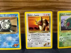 Pokemon Gym Heroes Card Lot Misty's Brock's Erika's Blaine's Lt Surge WOTC LP-MP - Image 4