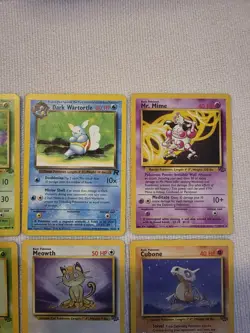 Pokemon TCG 12-Card Vintage Lot Unlimited Team Rocket/Jungle HP/DMG - Image 3
