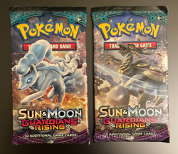 Lot of (2) POKEMON SUN & MOON GUARDIANS RISING Sealed 10-Card BOOSTER PACKS - Image 1