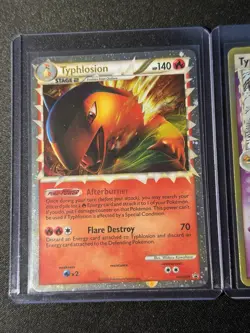 Pokemon TCG Typhlosion Holo 2-Card Lot HGSS09 Promo & EX Delta 12/101 - Image 3