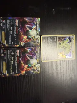 Pokemon TCG 3-Card Foil Lot: Darkrai EX 63/108 x2 & Tyranitar 26/95 - Image 1