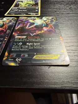 Pokemon TCG 3-Card Foil Lot: Darkrai EX 63/108 x2 & Tyranitar 26/95 - Image 2
