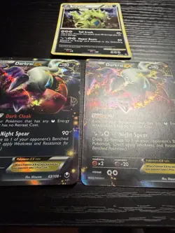 Pokemon TCG 3-Card Foil Lot: Darkrai EX 63/108 x2 & Tyranitar 26/95 - Image 4