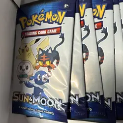 Pokemon TCG Sun & Moon 3-Card Booster Pack Lot (24 Packs) English - Image 2