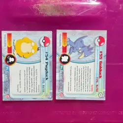 Topps Pokemon 2-Card Lot Die-Cut Psyduck/Golduck #54-55 English 2000 - Image 2