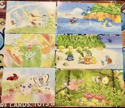 Pokemon Southern Islands Vintage Japanese Postcard Set Lot of 6 (2001) - Image 1
