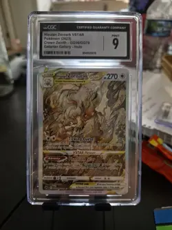 Hisuian Zoroark VSTAR Graded 9 CGC Pokemon Card Crown Zenith Galarian Gallery - Image 1