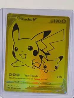 Pokemon TCG Pikachu V SWSH145 Promo Foil Sword & Shield Holo English 190 HP - Image 1